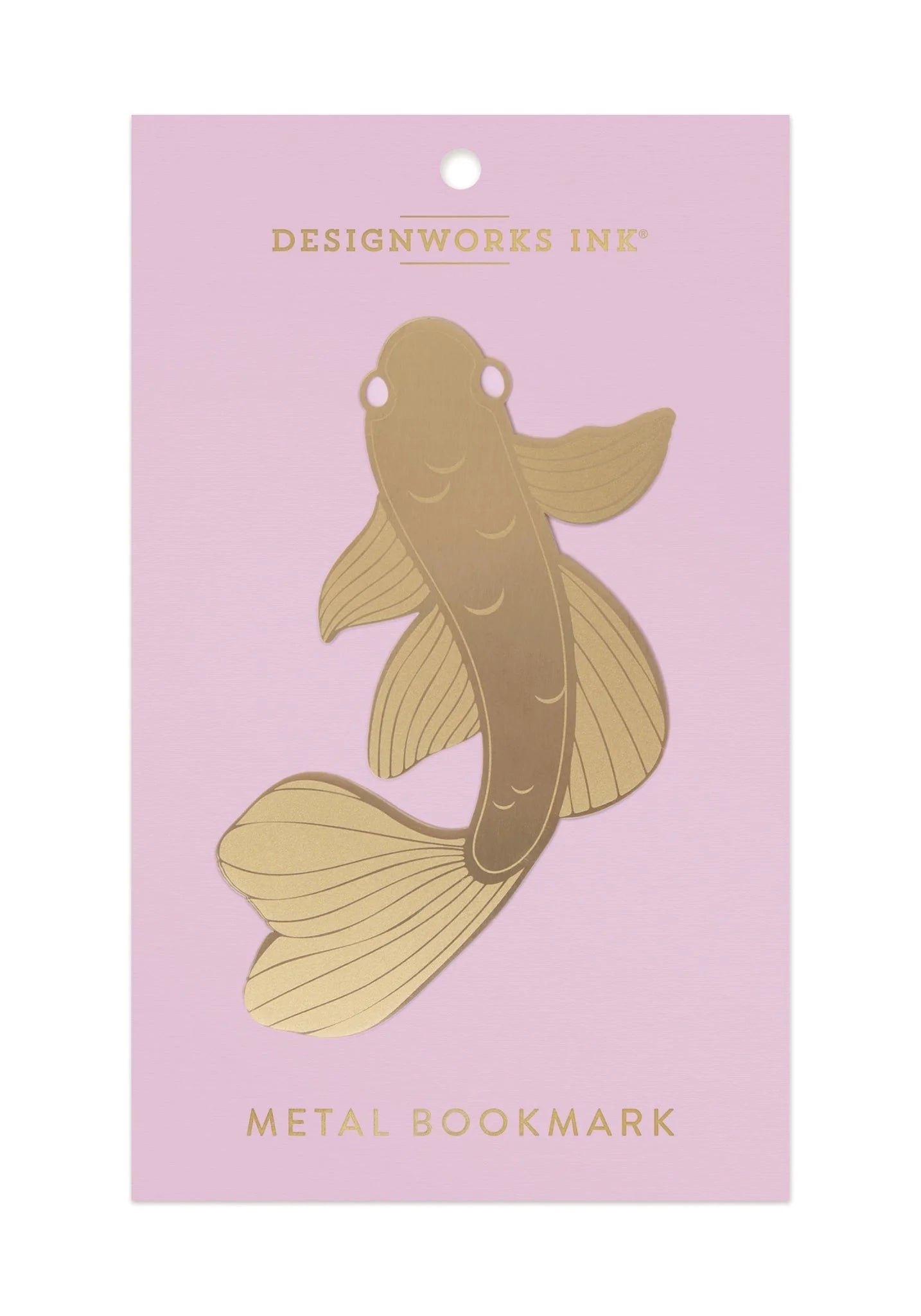 designworks brass bookmark koi fish