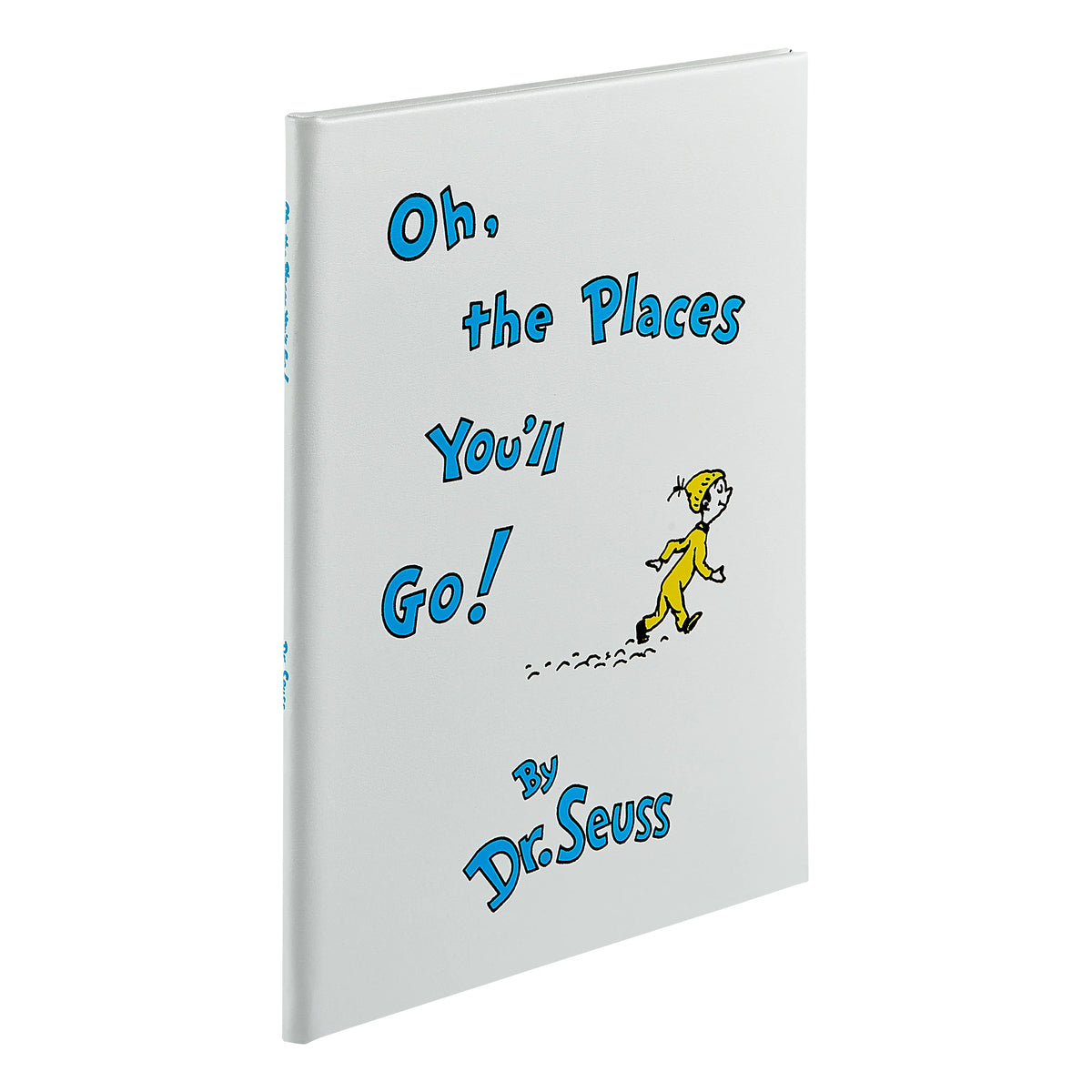 Oh The Places You'll Go - White Leather Bound Book