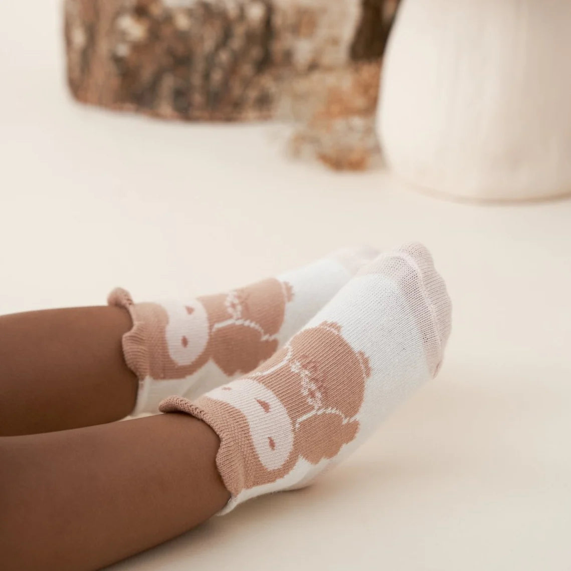 Elegant Baby pink Owl Baby Socks pack of 3