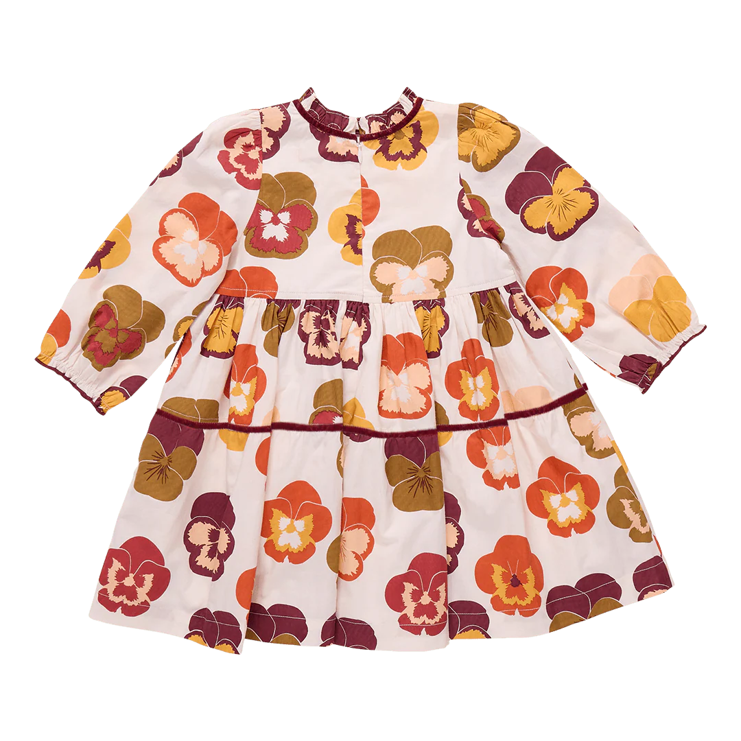 Charlie Dress - Autumn Pansies