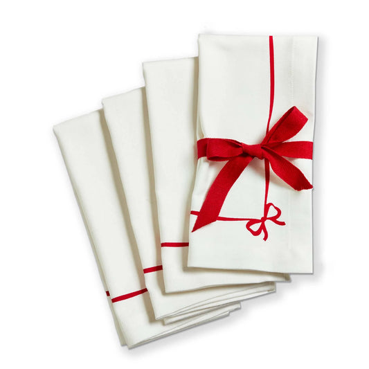 Very Merry Bow Napkins Set of 4