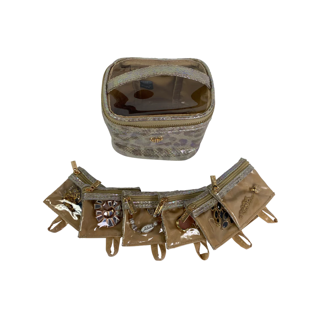 Pursen Glimmer Leopard Getaway Jewelry Case