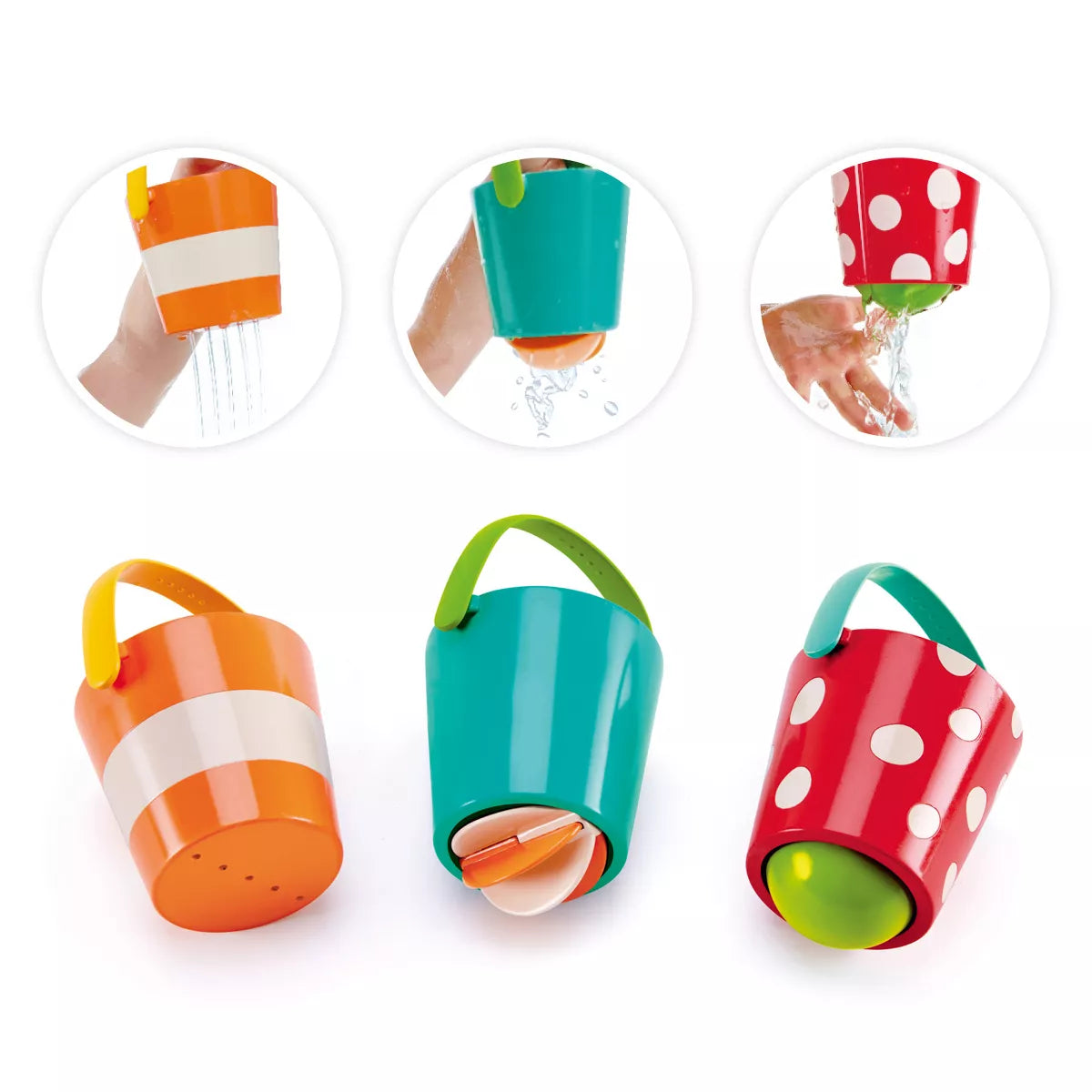 Hape Toys Happy Buckets bath time toys