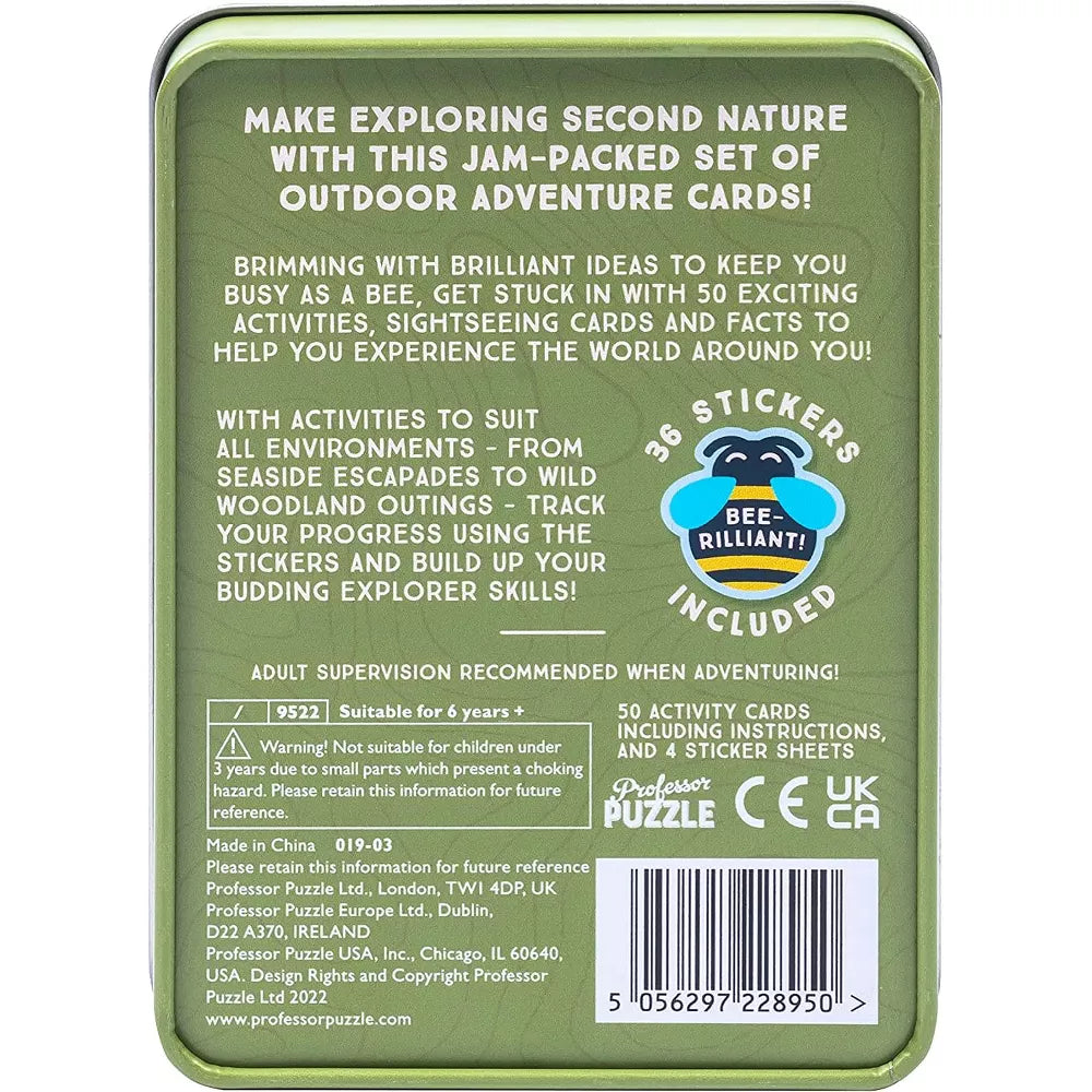 Professor Puzzle Outdoor Adventure Cards