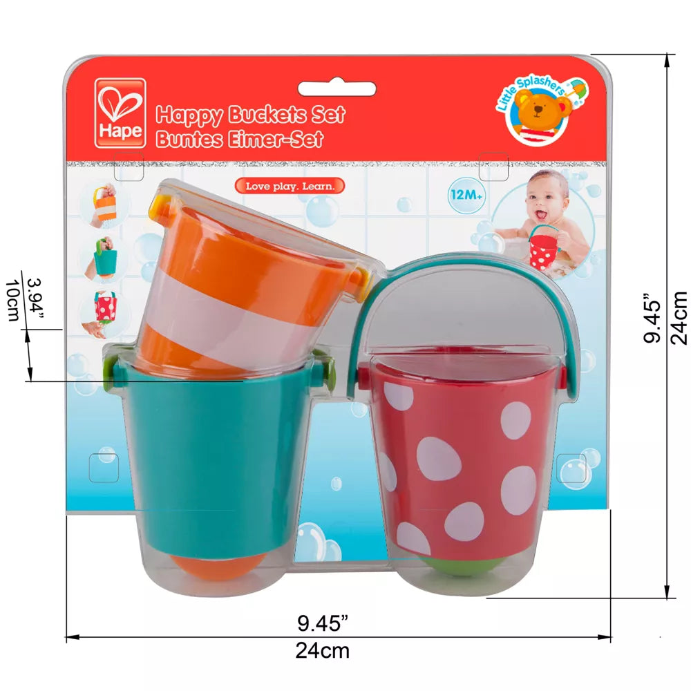 Hape Toys Happy Buckets bath time toys