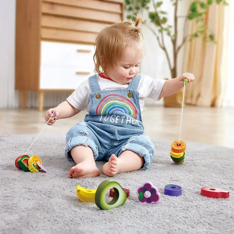 Hape Caterpillar Fruit Feast Set children's toy