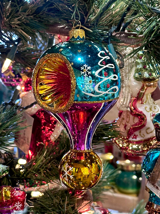 Frosted Twilight Merry & Bright Ornament