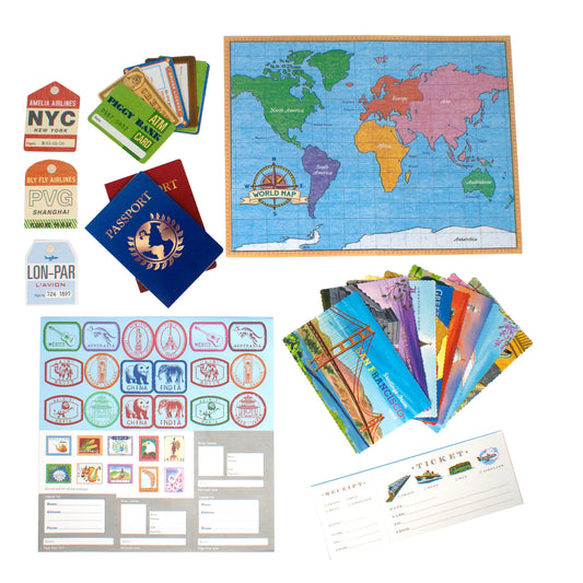 eeboo World Traveler Pretend Play for kids
