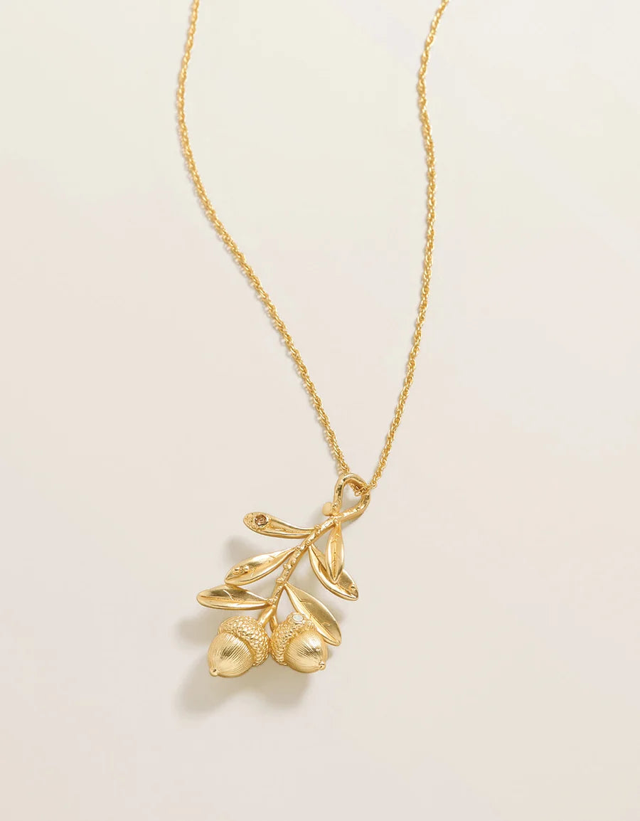 Live Oak Necklace 18" Gold