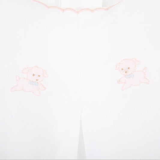 Lenora baby puppy cotton day gown light pink