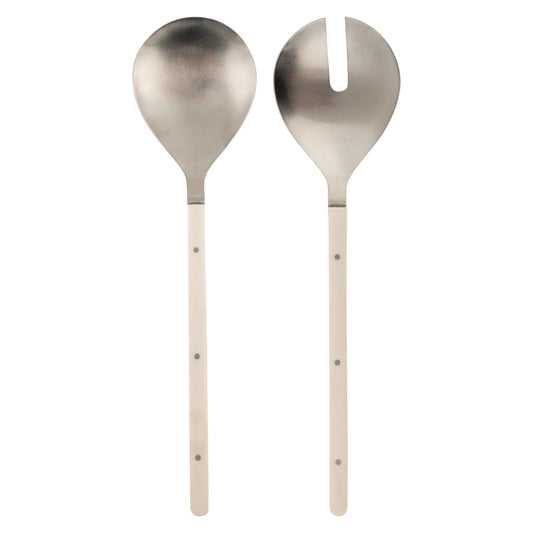 Karma Ivory Resin Salad Servers