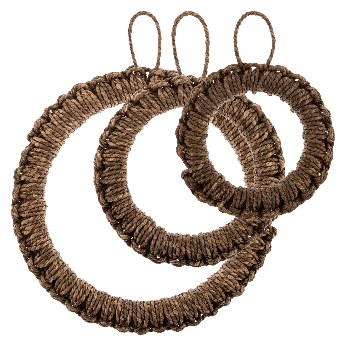 Karma Round Woven Trivets set of 3