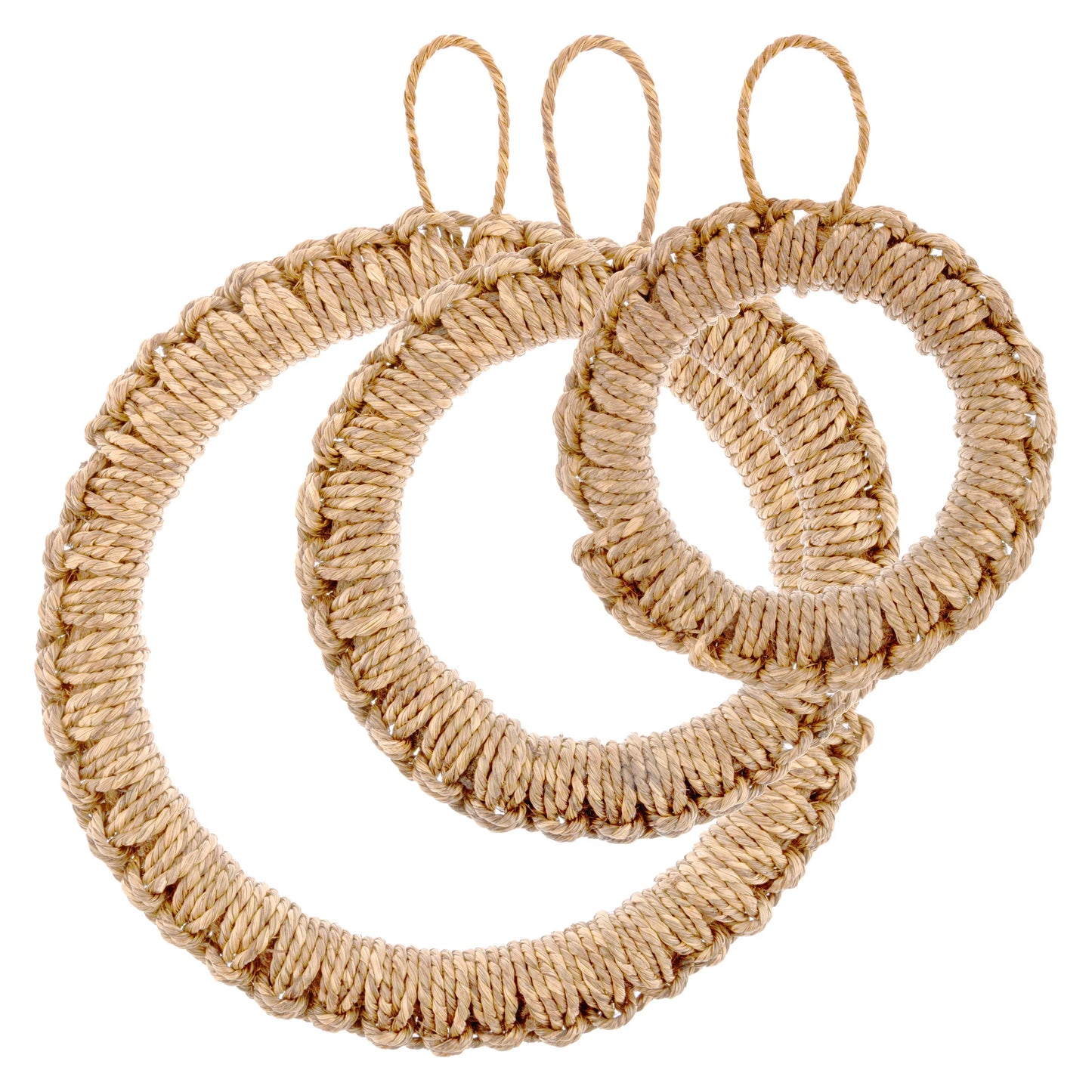 Karma Round Woven Trivets set of 3