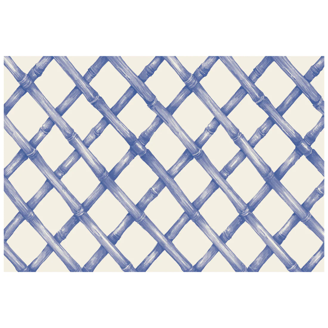 Hester & Cook Blue Lattice Paper Placemats