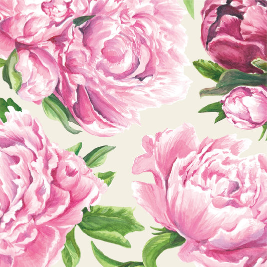 Hester & Cook Peony Cocktail Napkins
