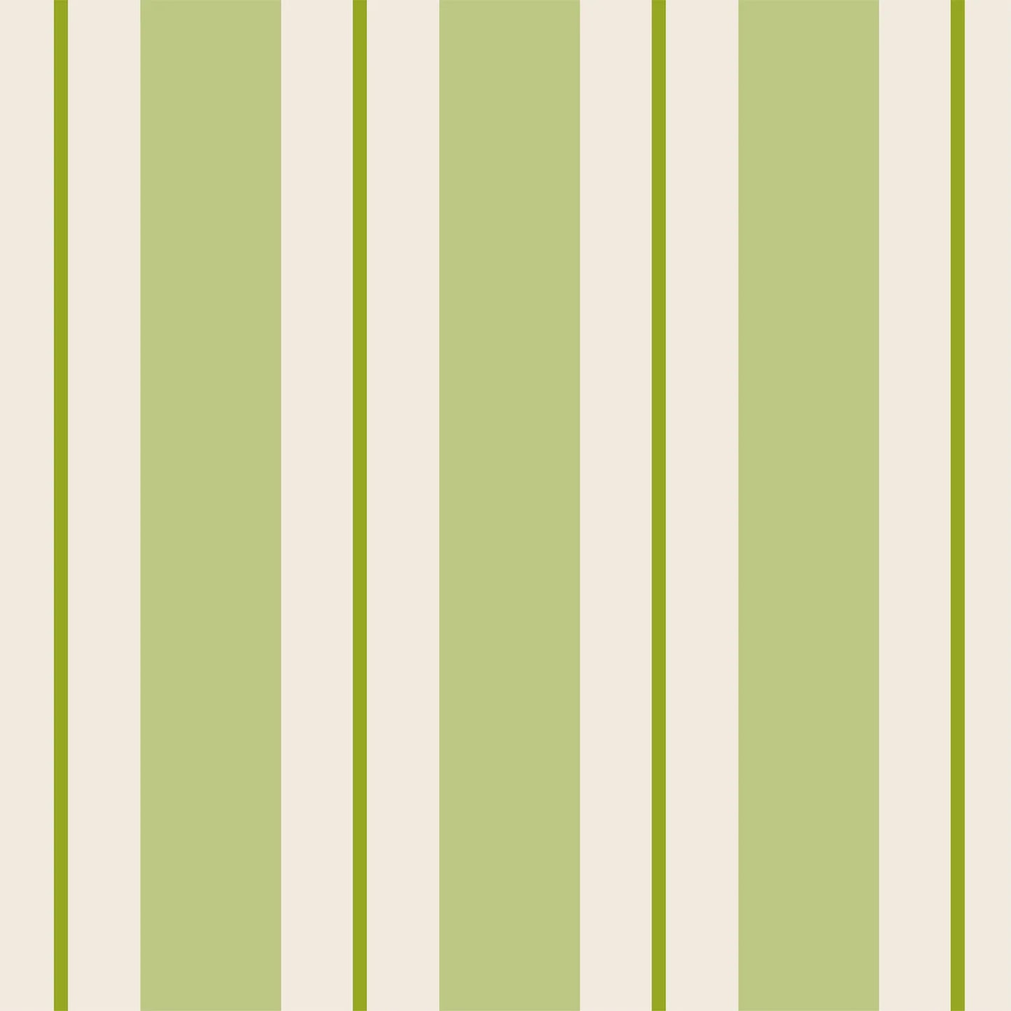 Hester & Cook Green Awning Stripe Cocktail Napkins