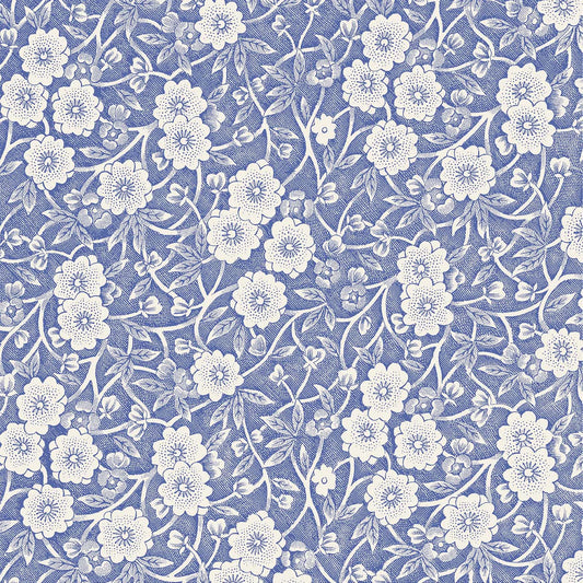 Hester & Cook Blue Calico Cocktail Napkins
