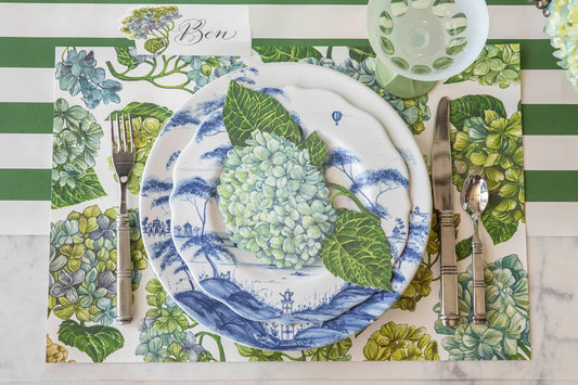 Hester & Cook Blooming Hydrangeas Paper Placemats