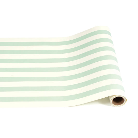 Hester & Cook Seafoam Classic Stripe Table runner