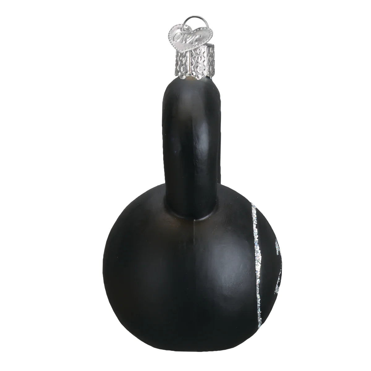 Old World Christmas Kettlebell Weight glass ornament