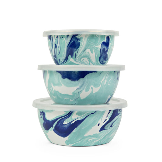 Golden Rabbit Enamelware Nesting Bowls