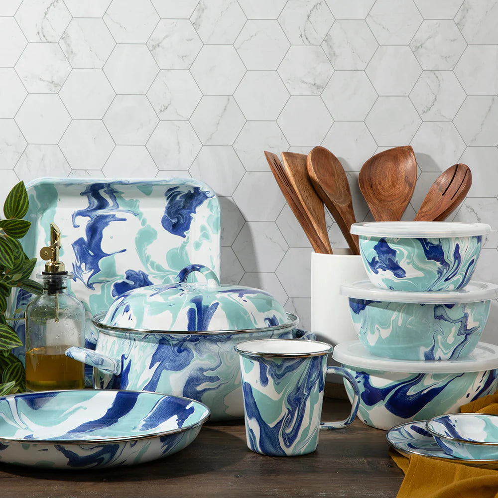 Golden Rabbit Enamelware Nesting Bowls