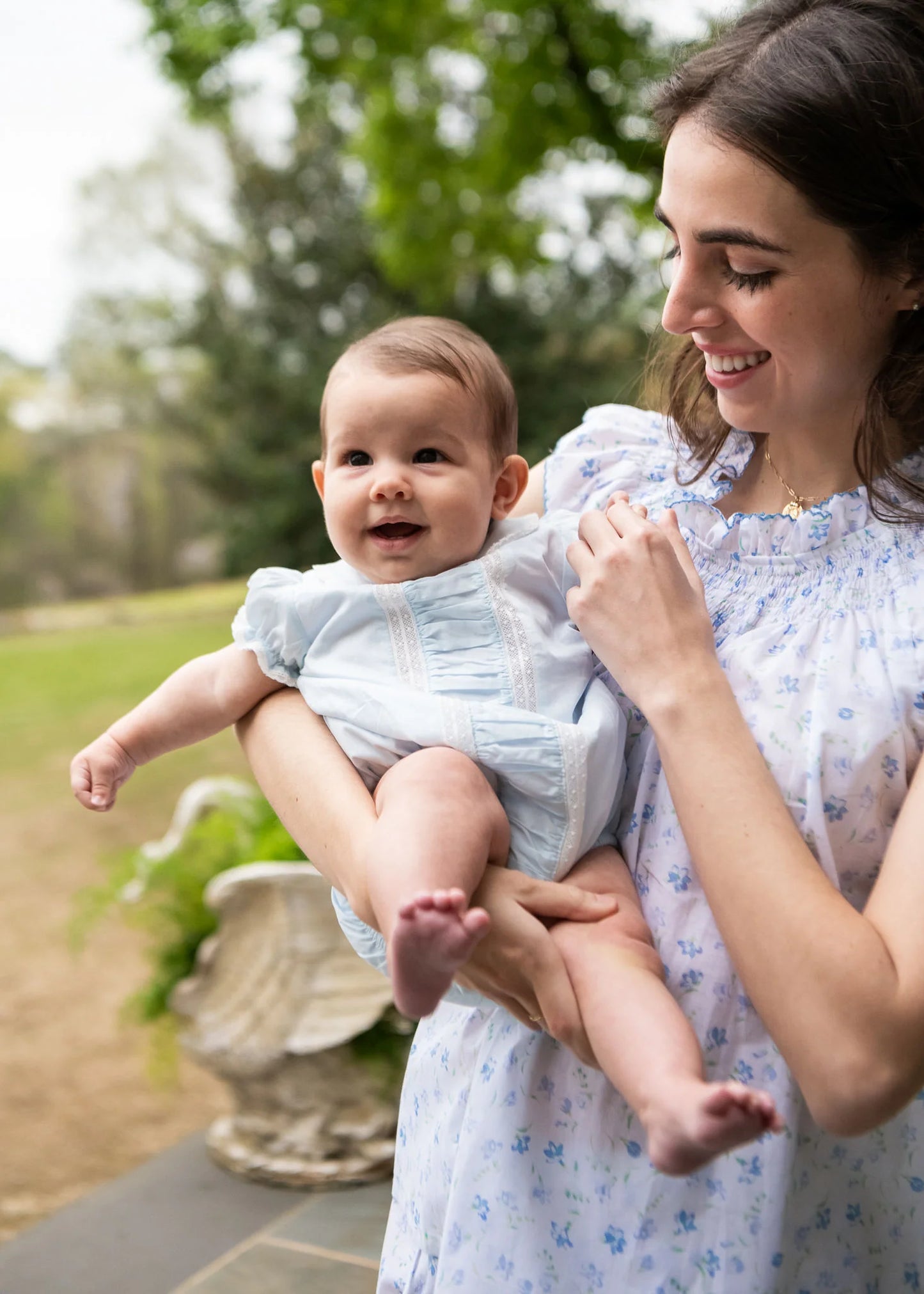 Lenora Pleats Bubble Blue baby clothes