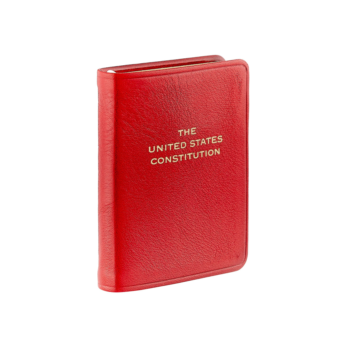 Mini United States Constitution - Red Leather