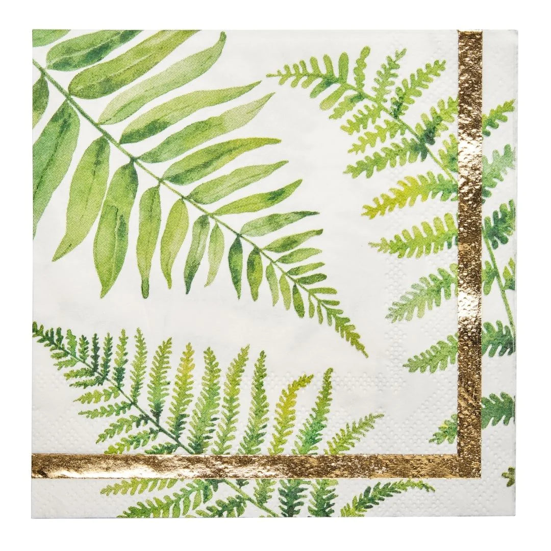 Sophistiplate Fern and Foliage Cocktail Napkins