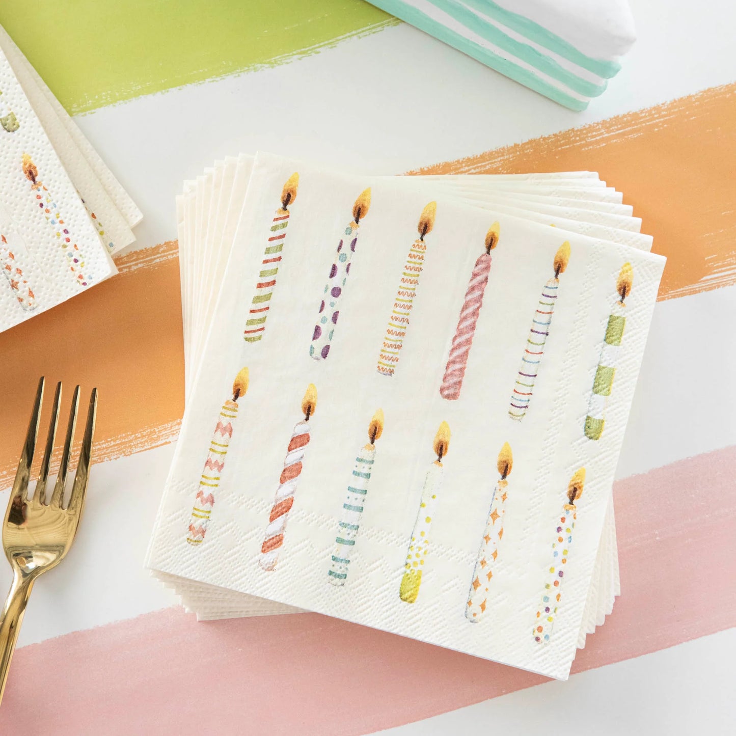Hester and Cook Birthday Candles Cocktail Napkins