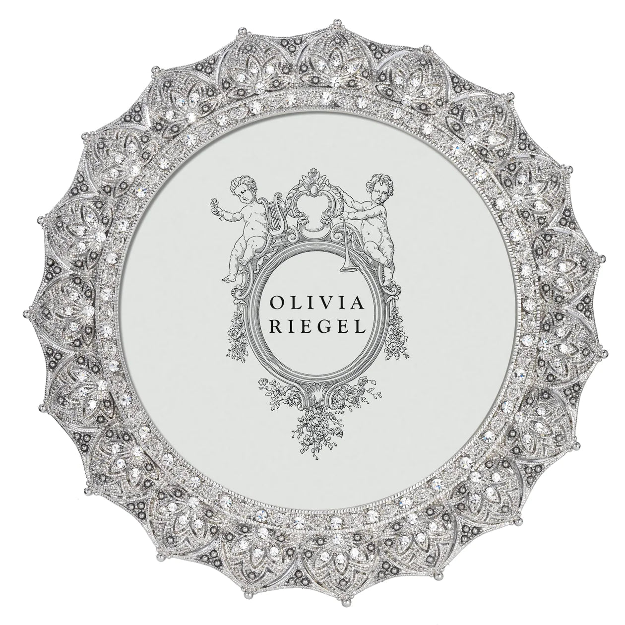 Olivia Riegel Silver Windsor Round Frame 4" Classic Design Home Decor