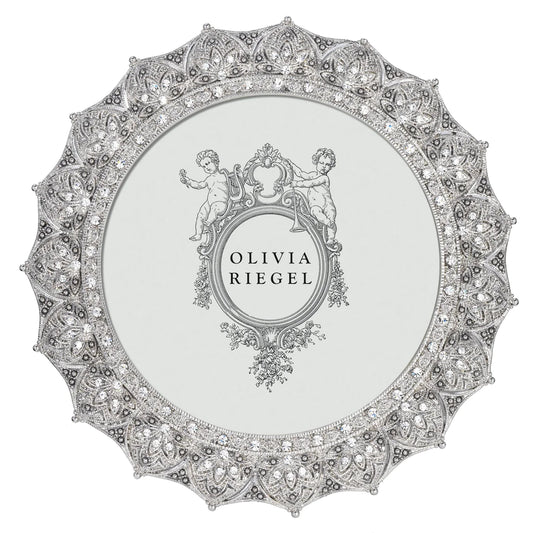 Olivia Riegel Silver Windsor Round Frame 4" Classic Design Home Decor