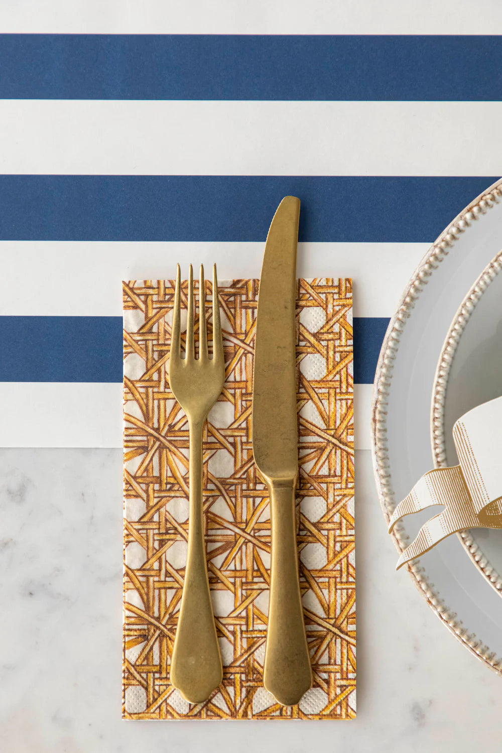 Hester & Cook Rattan Weave Guest Napkins