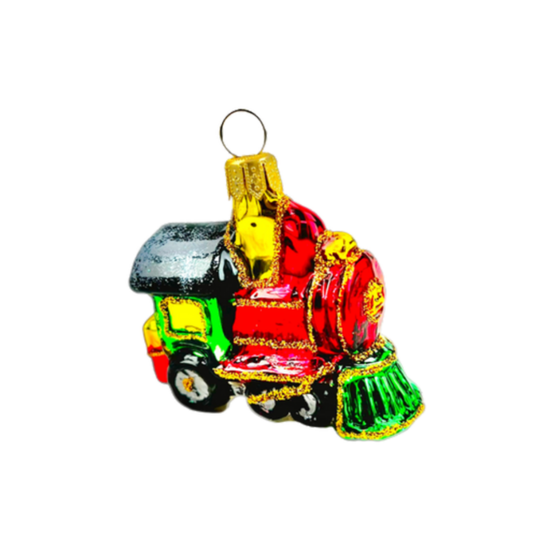 The Ornament King Heartfully Yours Christopher Radko Red Express train Christmas Ornament