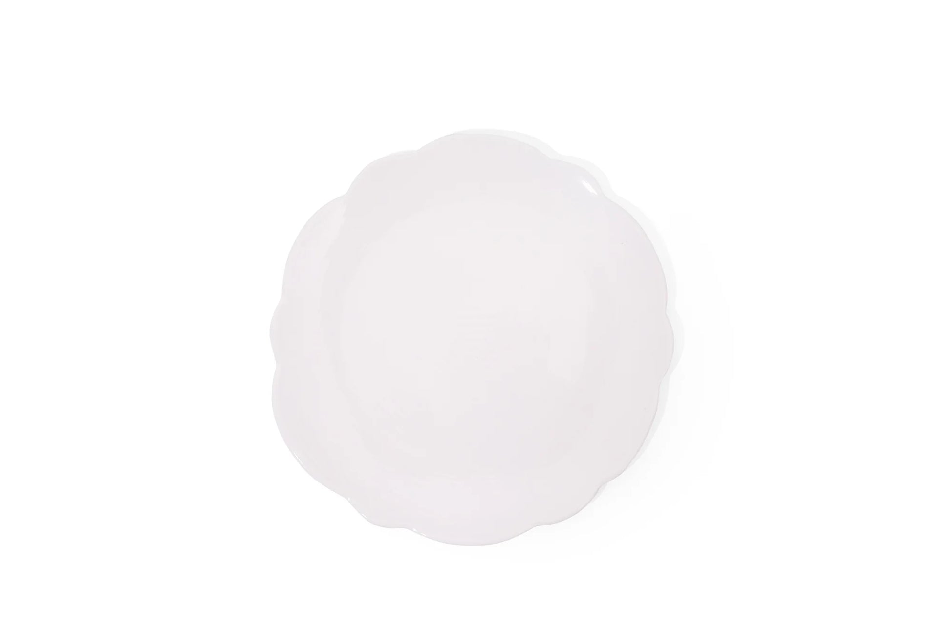 Relish Today's Everyday scalloped 9 inch salad plate cream color melamine
