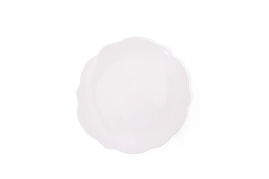 Relish Today's Everyday scalloped 9 inch salad plate cream color melamine