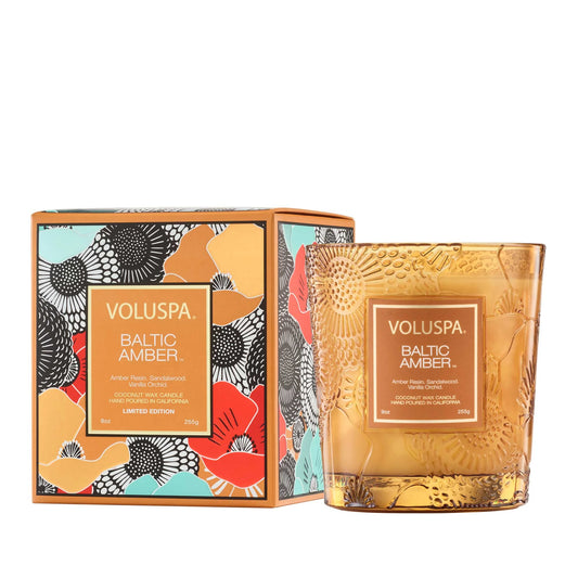 Voluspa XXV Anniversary Limited Edition Baltic Amber Classic 9oz Candle