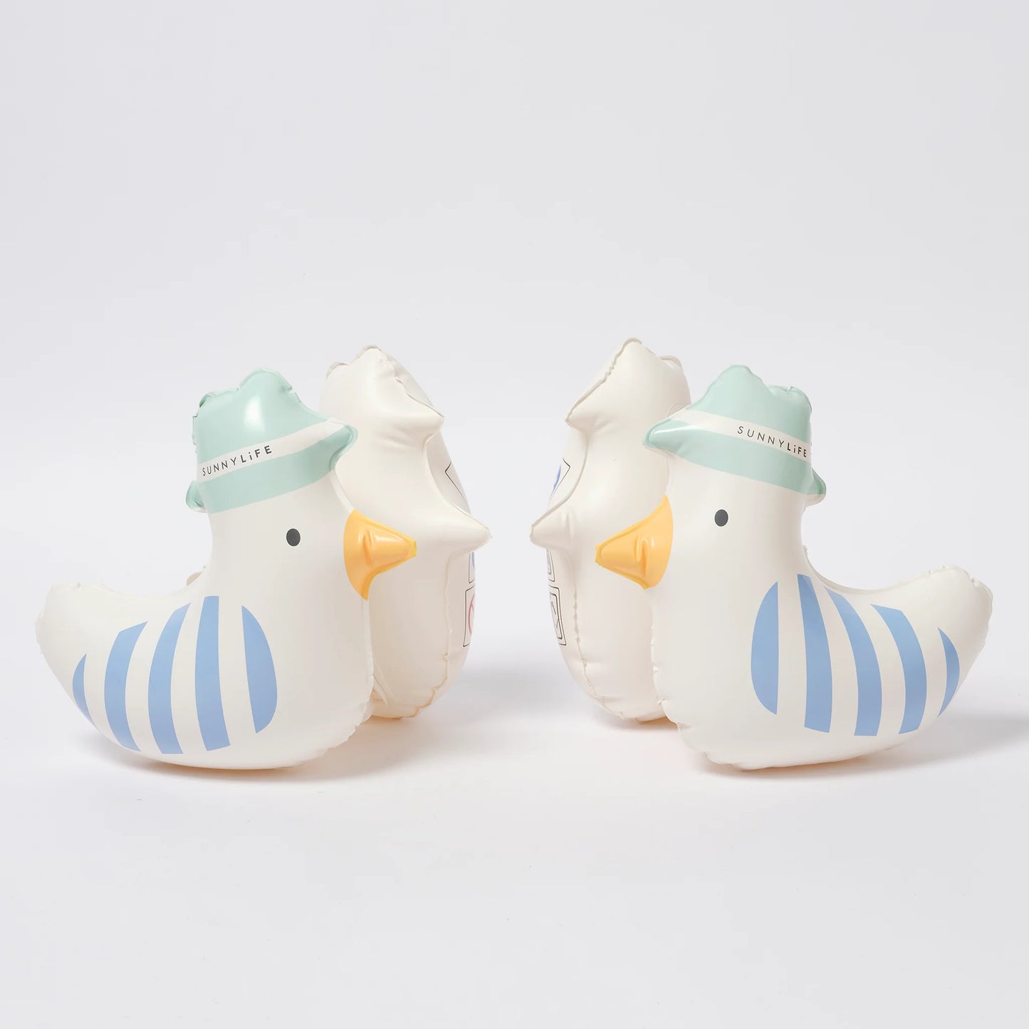 Kids Inflatable Arm Bands Sid the Seagull Blue Strip