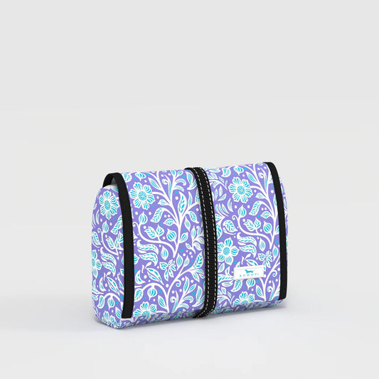 Floral patterned bag on a white background