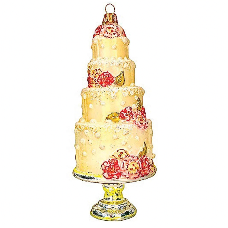 Heartfully Yours Cake Romance Christmas ornament Christopher Radko