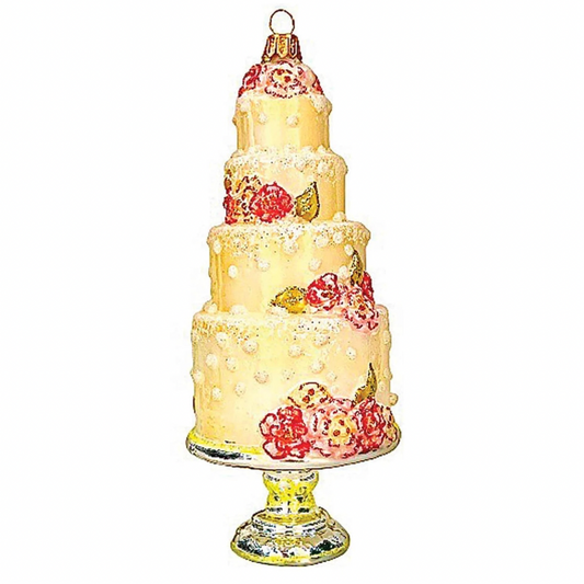 Heartfully Yours Cake Romance Christmas ornament Christopher Radko
