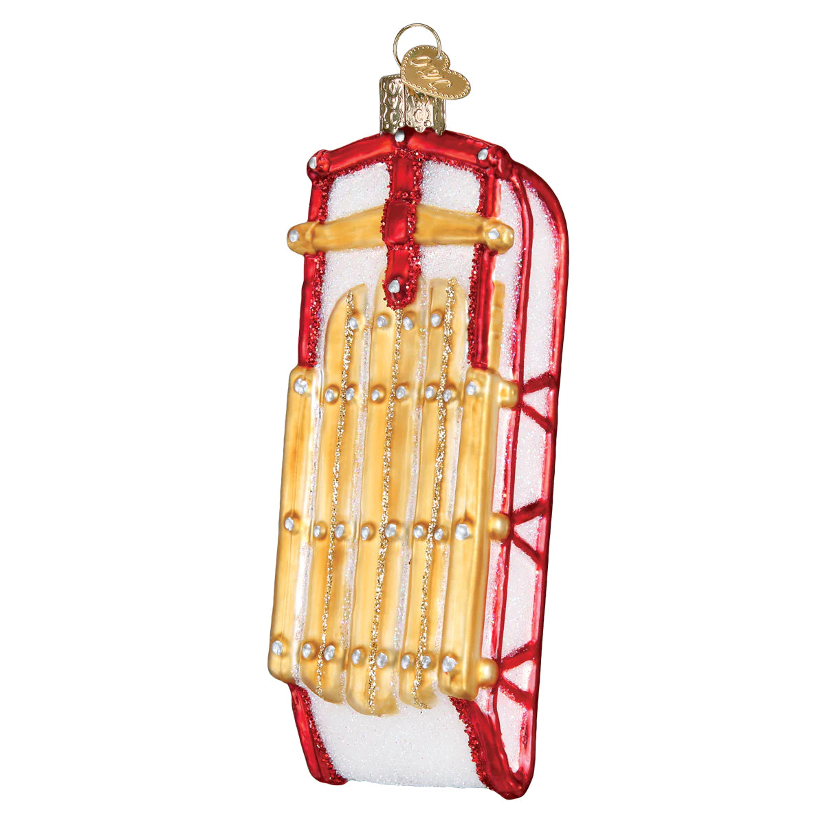 Old World Christmas Sled glass ornament