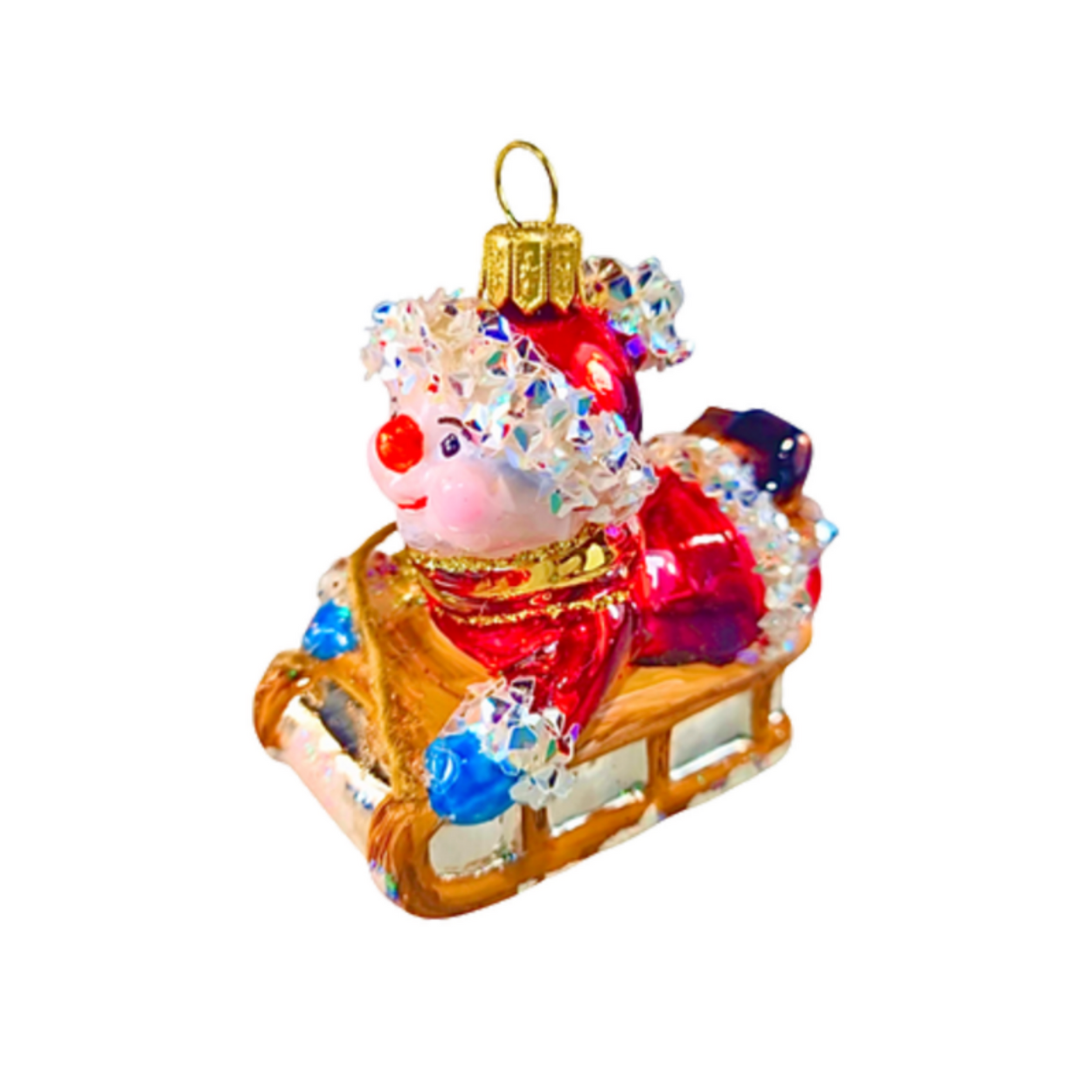 The Ornament King Heartfully Yours Christopher Radko Snow Day! Christmas Ornament