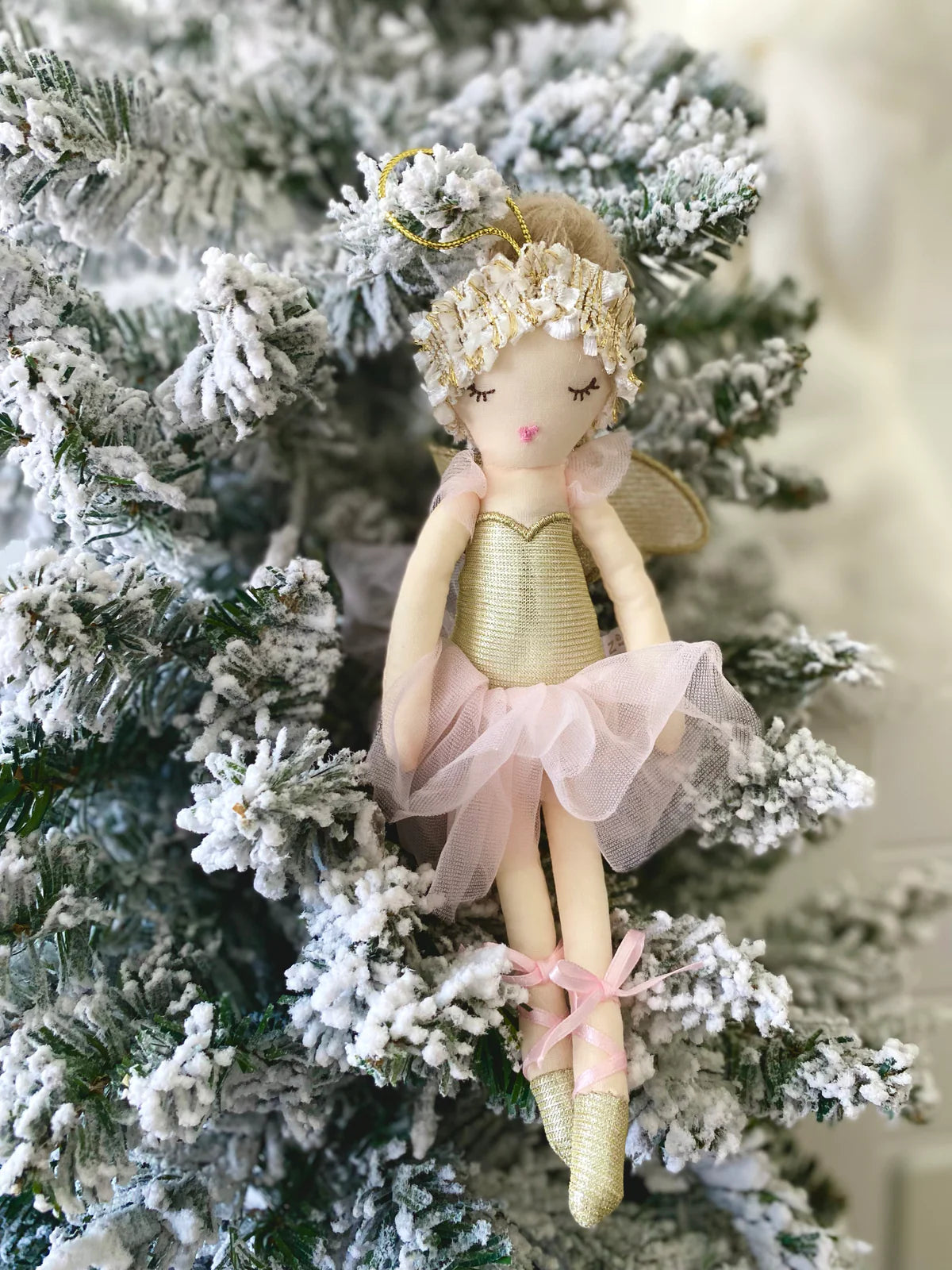 Mon Ami Plush Sugar Plum Fairy Doll Ornament Christmas