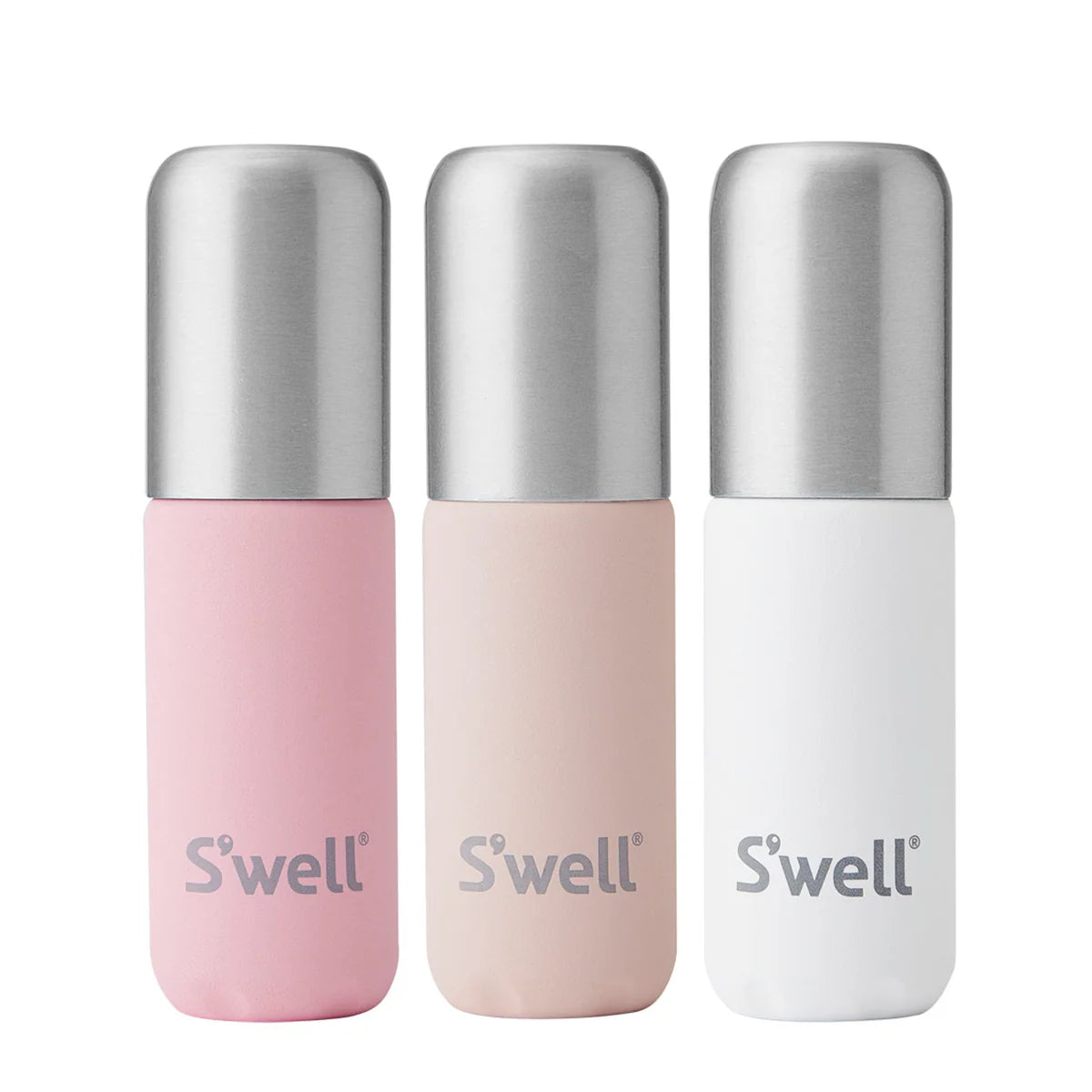S'well travel pump bottle set cosmetics skincare container pink