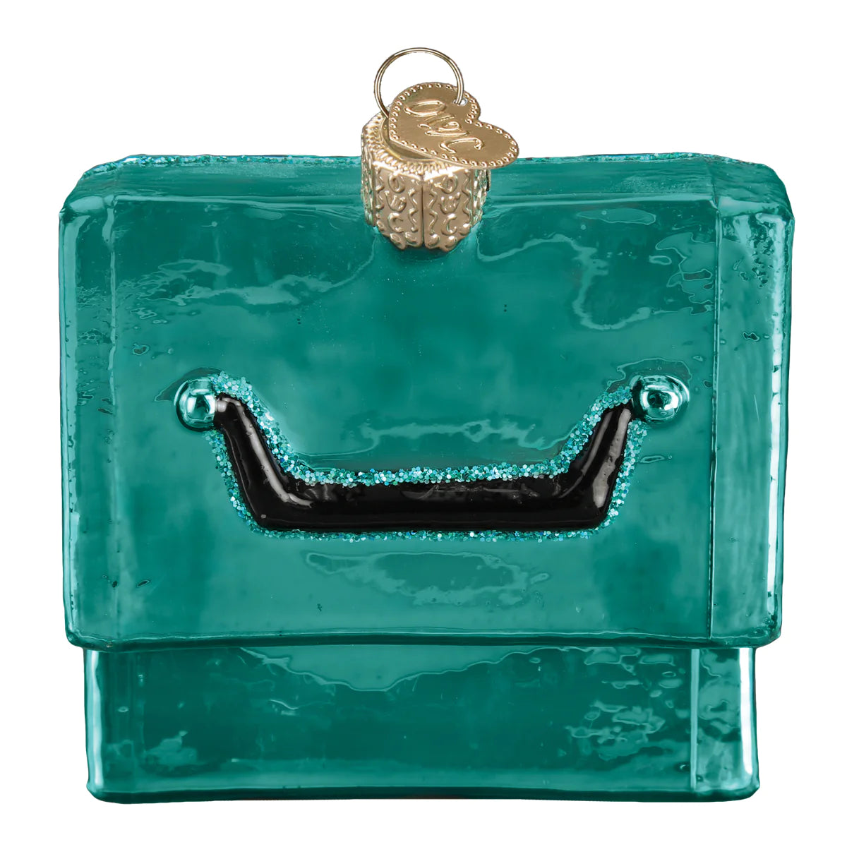 Old World Christmas Tackle Box glass ornament fishing