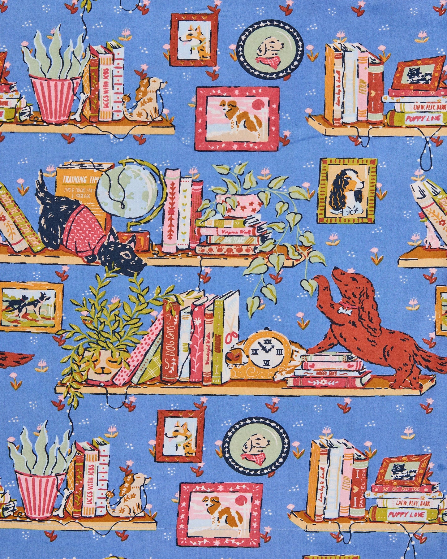 Unleashed Stories in Bookkeeper Blue Cropped Pant Pajama Set