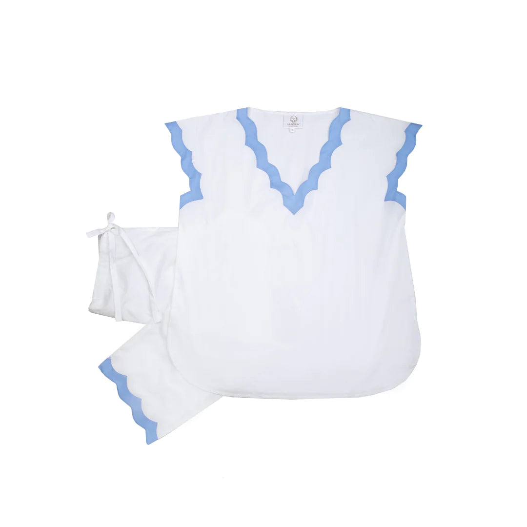 Lenora Helen Cotton sleeveless Pajama set for women