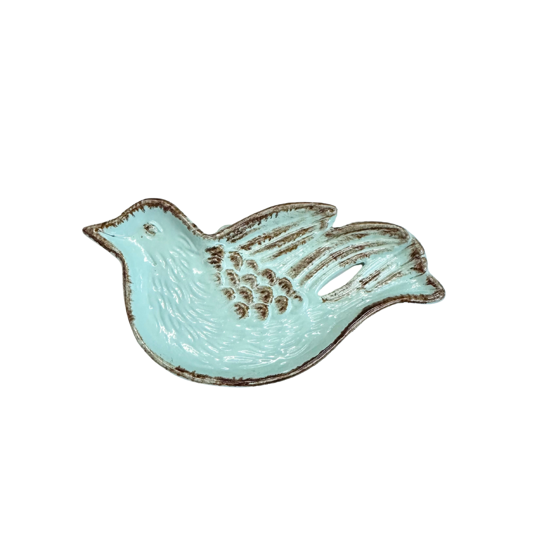 Cast Iron Bird Dish