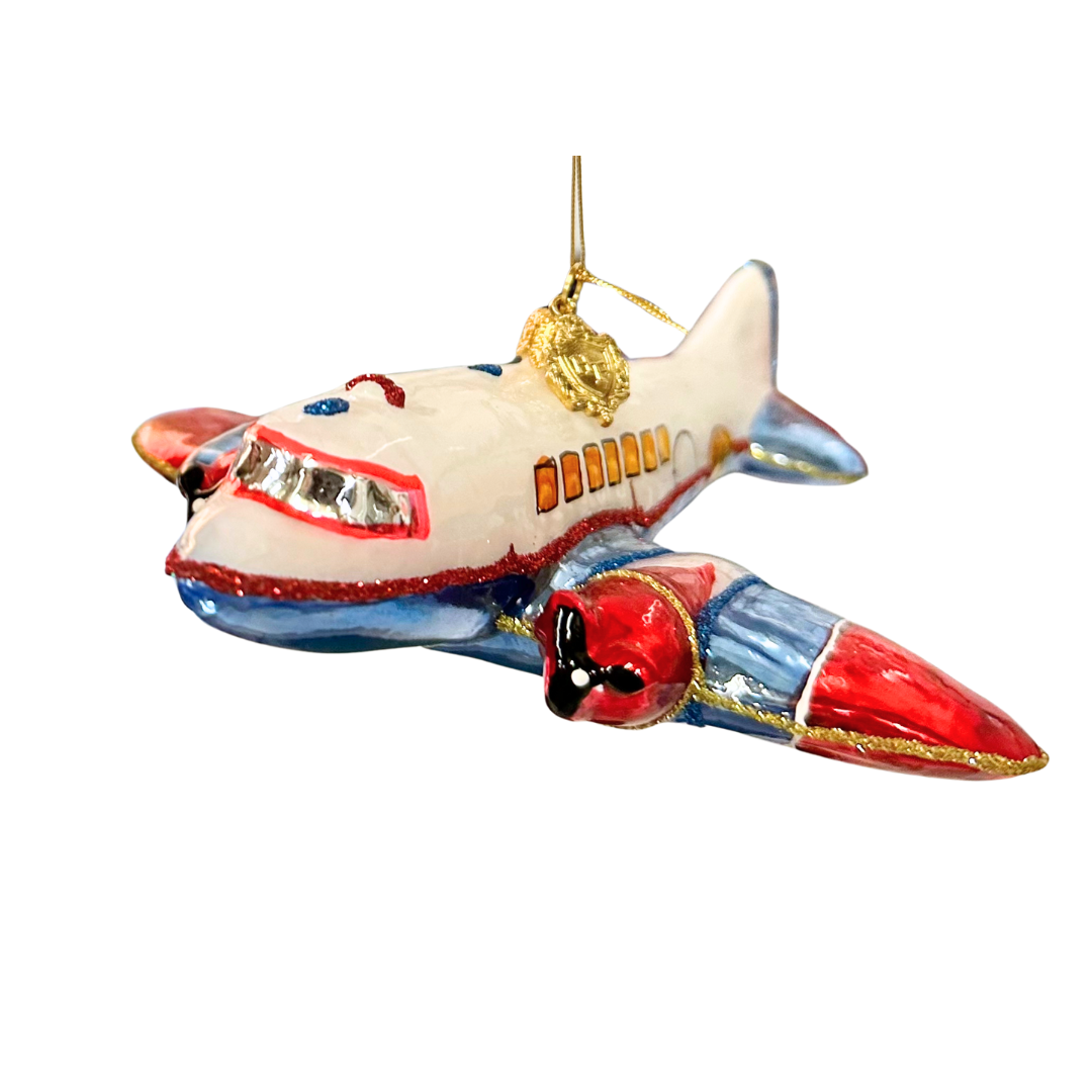 Huras Family North Pole Airlines Christmas Ornament